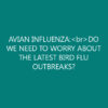 AVIAN INFLUENZA:<br>DO WE NEED TO WORRY ABOUT THE LATEST BIRD FLU OUTBREAKS?