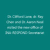 Dr. Clifford Lane, dr. Ray Chen and Dr. Aaron Neal visited the new office of INA-RESPOND Secretariat
