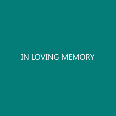 IN LOVING MEMORY