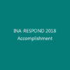 INA-RESPOND 2018 Accomplishment