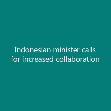 Indonesian minister calls for increased collaboration