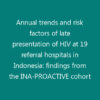 Annual trends and risk factors of late presentation of HIV at 19 referral hospitals in Indonesia: findings from the INA-PROACTIVE cohort