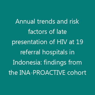 Annual trends and risk factors of late presentation of HIV at 19 referral hospitals in Indonesia: findings from the INA-PROACTIVE cohort