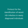 Protocol for the identification of recent HIV infection in newly diagnosed individuals